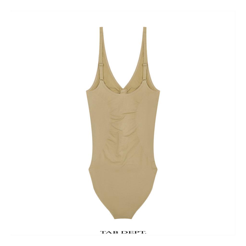 TAB DEPT. FULL-ZIP RUCHED BODYSUIT