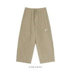 TAB DEPT. PLAID WIDE LEG PANTS