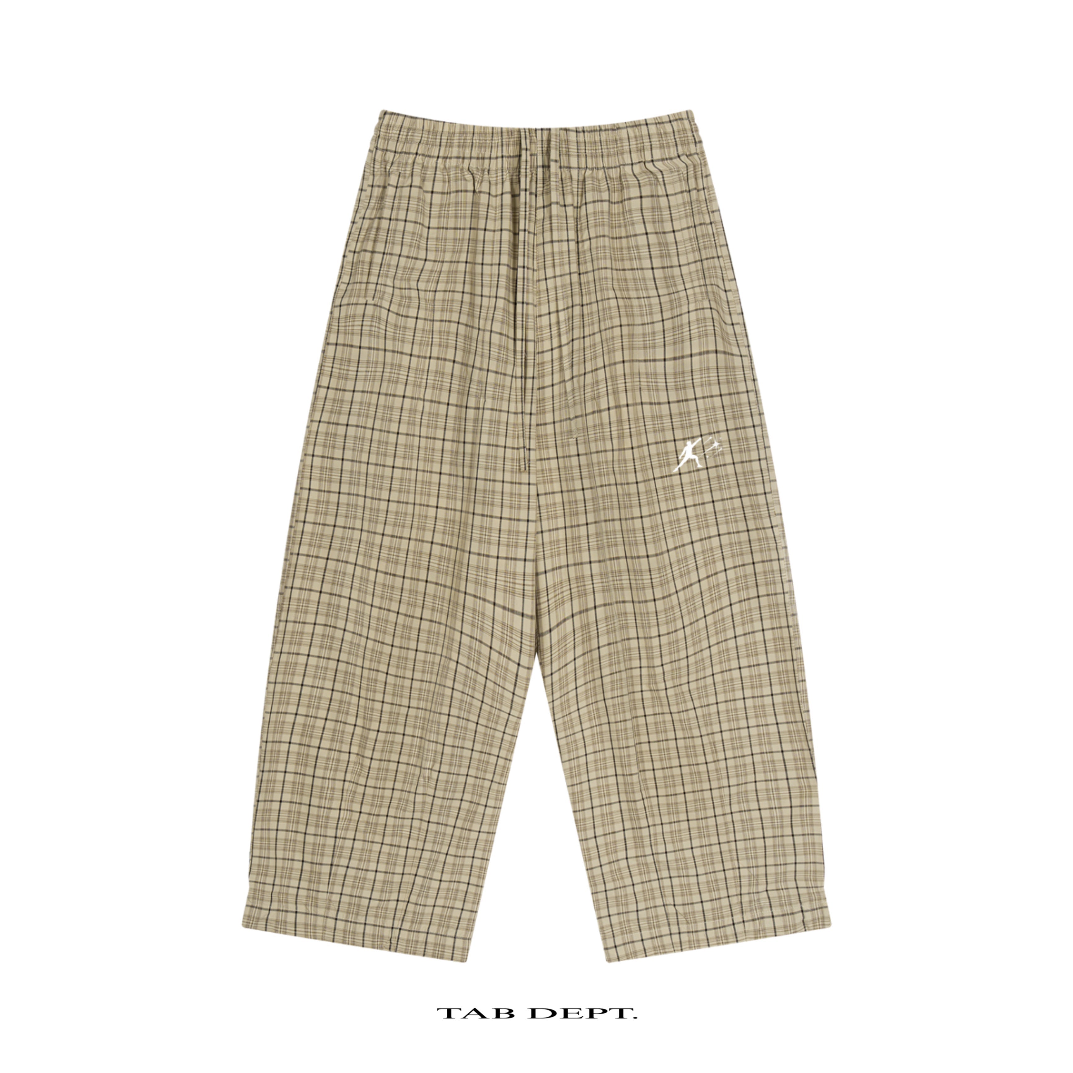 TAB DEPT. PLAID WIDE LEG PANTS
