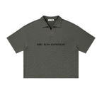 BE EN GARDE™ VINTAGE WASH WAFFLE BOXY POLO SHIRT