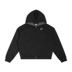 BE EN GARDE™ Plaid Boxy Zip Hoodie