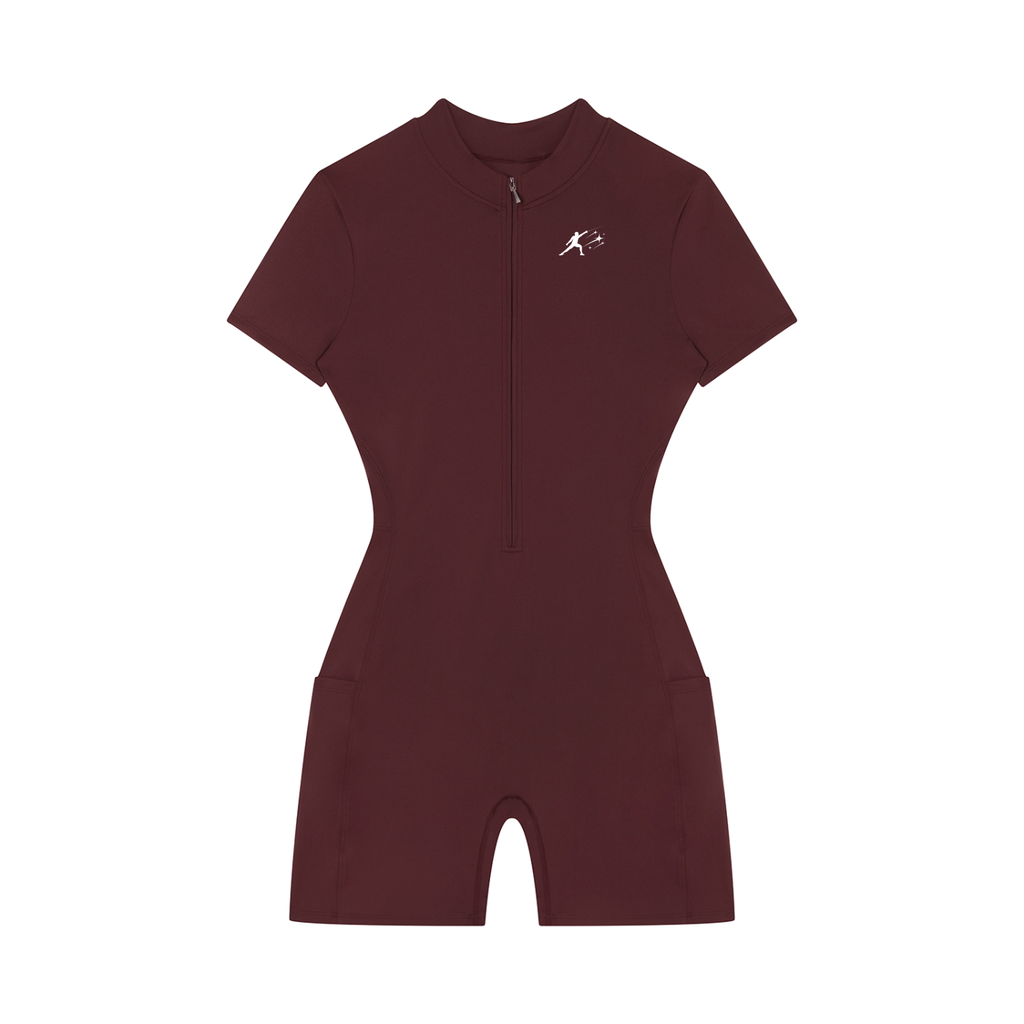 TAB DEPT™ QUARTER-ZIP SHORT SLEEVE ROMPER