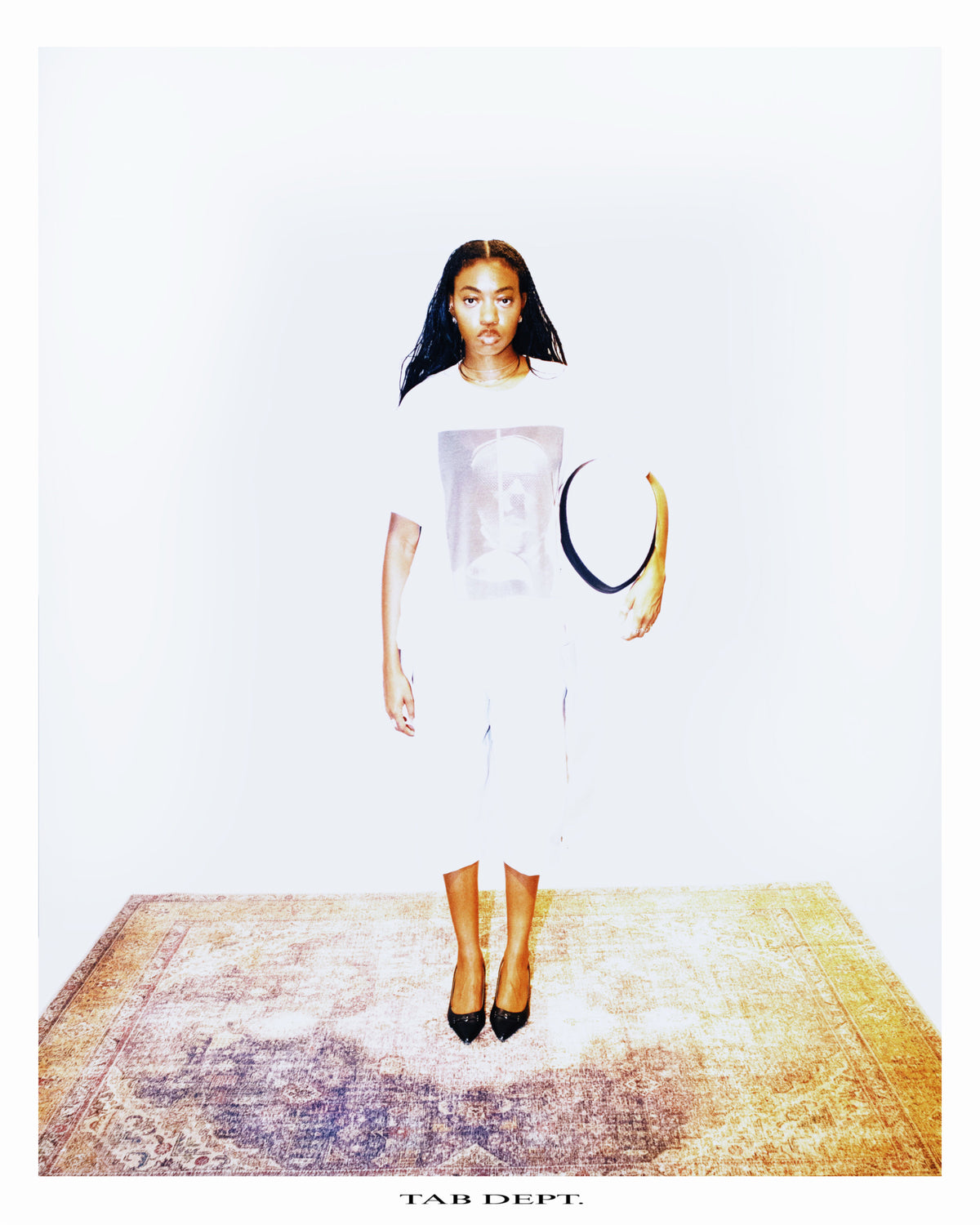 TAB DEPT. SHEER LYOCELL GRAPHIC TEE