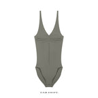 TAB DEPT. FULL-ZIP RUCHED BODYSUIT