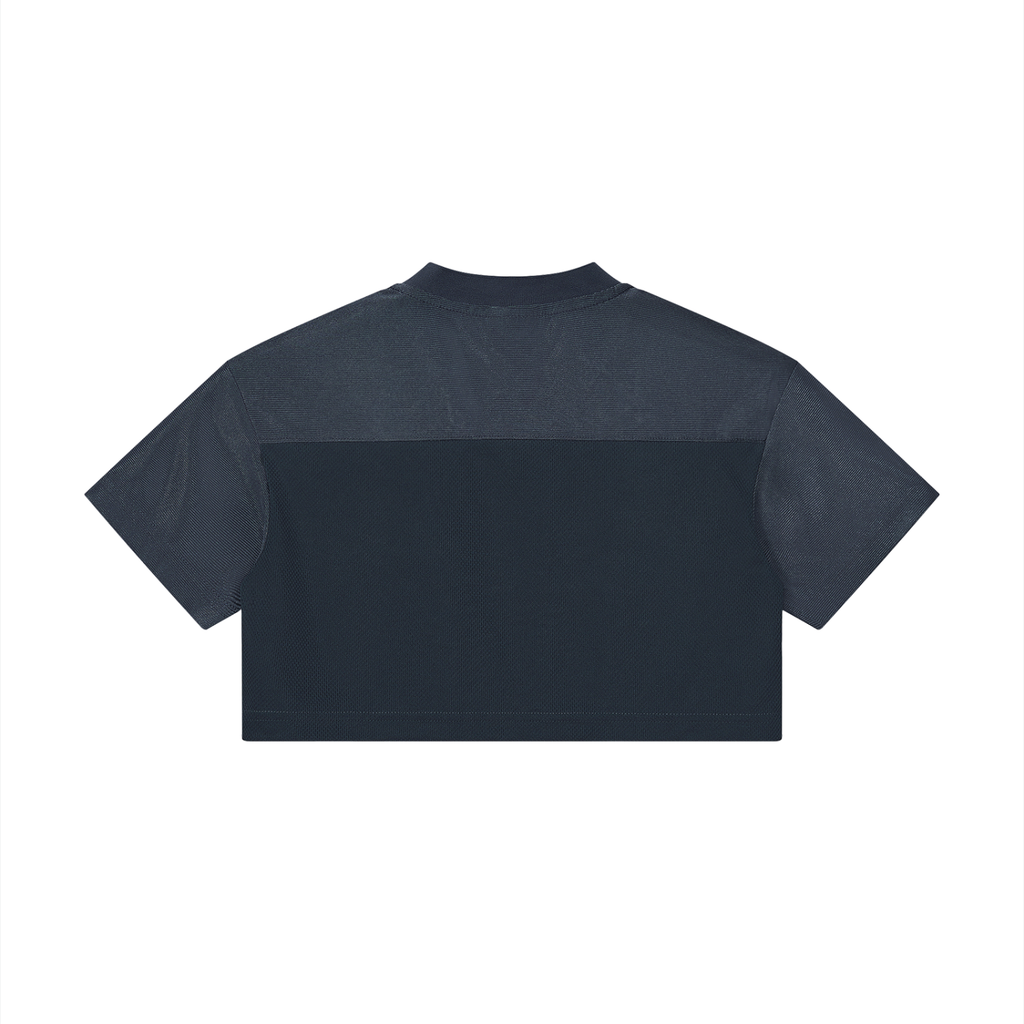 BE EN GARDE™ CROPPED PANELED V-NECK JERSEY