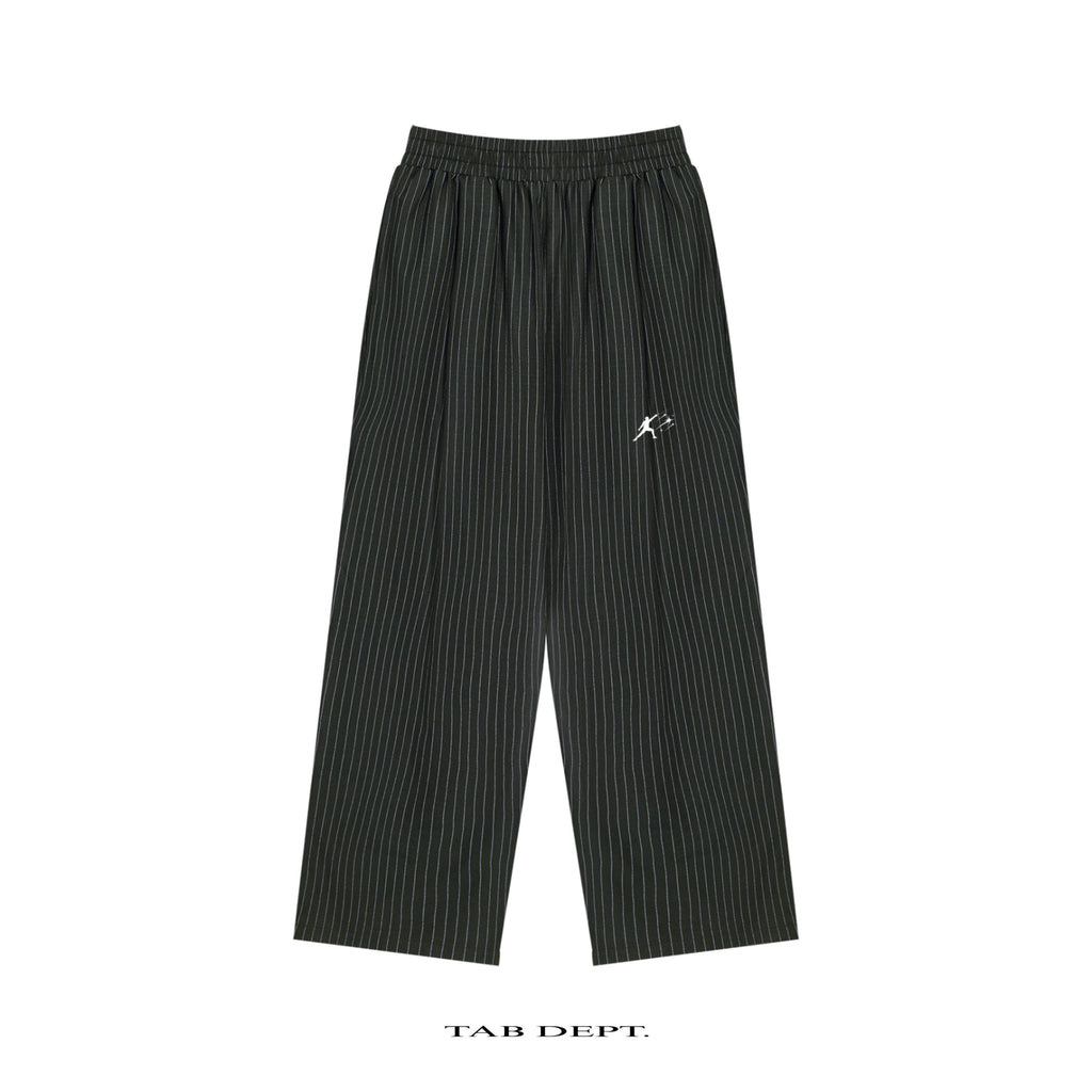 TAB DEPT. STRIPED PLEATED PANTS
