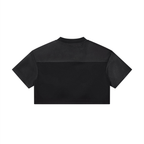 BE EN GARDE™ CROPPED PANELED V-NECK JERSEY