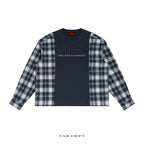 TAB DEPT. PLAID PANEL LONG SLEEVE TEE