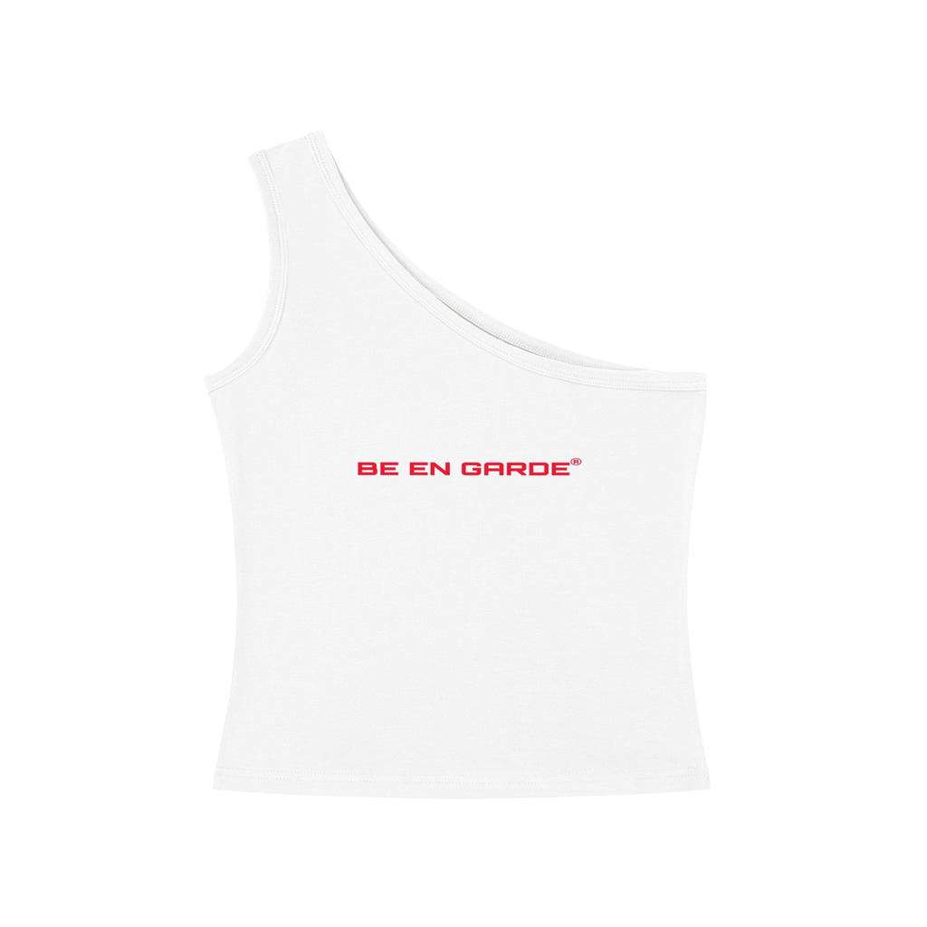 BE EN GARDE™ ONE-SHOULDER CROP TEE