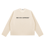 BE EN GARDE™ VINTAGE WAFFLE  RAW EDGE LONG SLEEVE