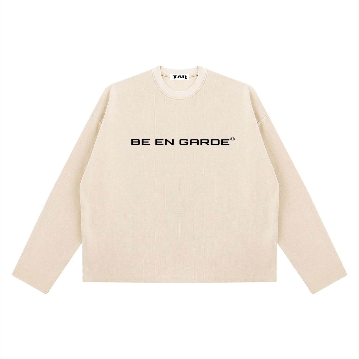 BE EN GARDE™ VINTAGE WAFFLE  RAW EDGE LONG SLEEVE