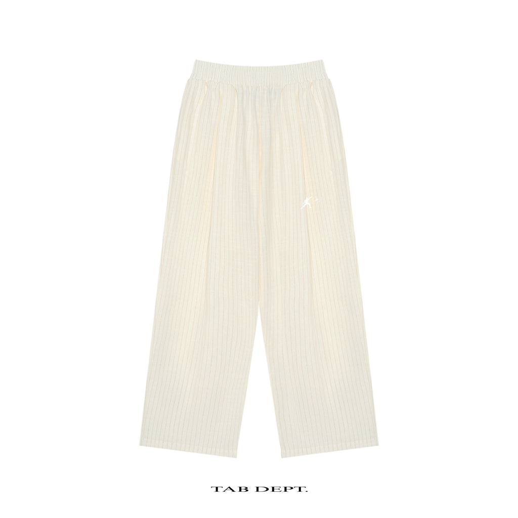 TAB DEPT. STRIPED PLEATED PANTS