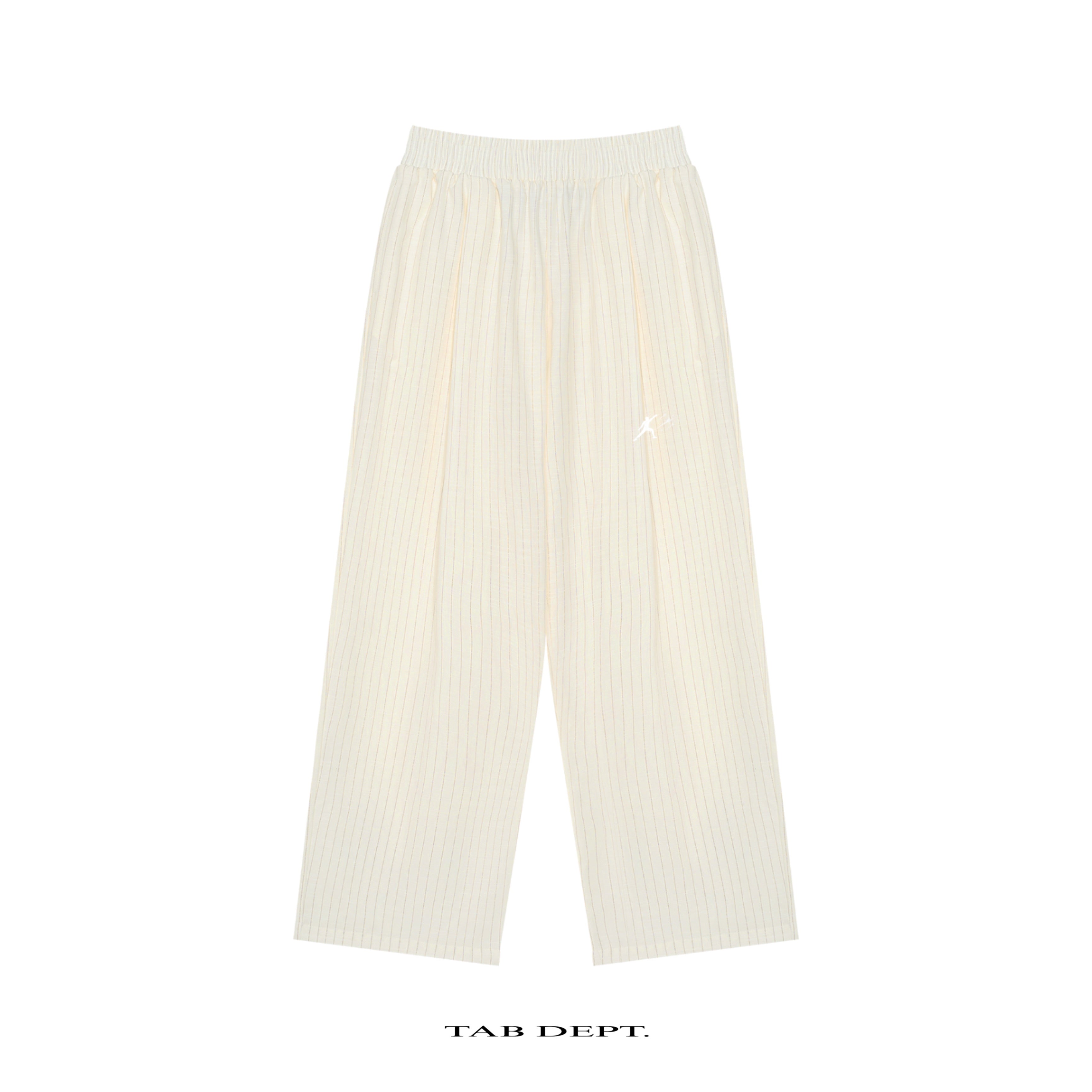 TAB DEPT. STRIPED PLEATED PANTS