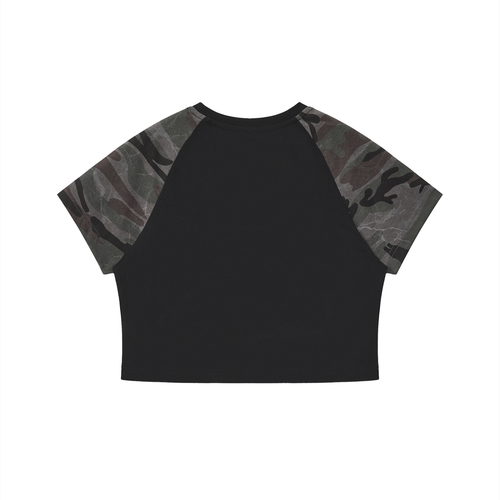 BE EN GARDE™ CAMO RAGLAN CROP TEE