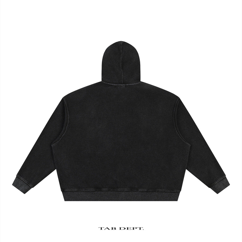 TAB DEPT. VINTAGE WAFFLE ZIP HOODIE