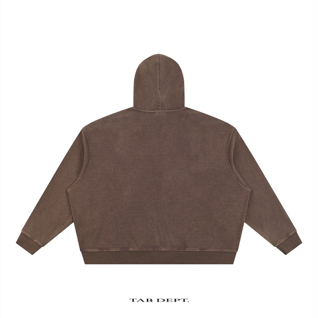 TAB DEPT. VINTAGE WAFFLE ZIP HOODIE