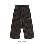 TAB DEPT. PLAID WIDE LEG PANTS