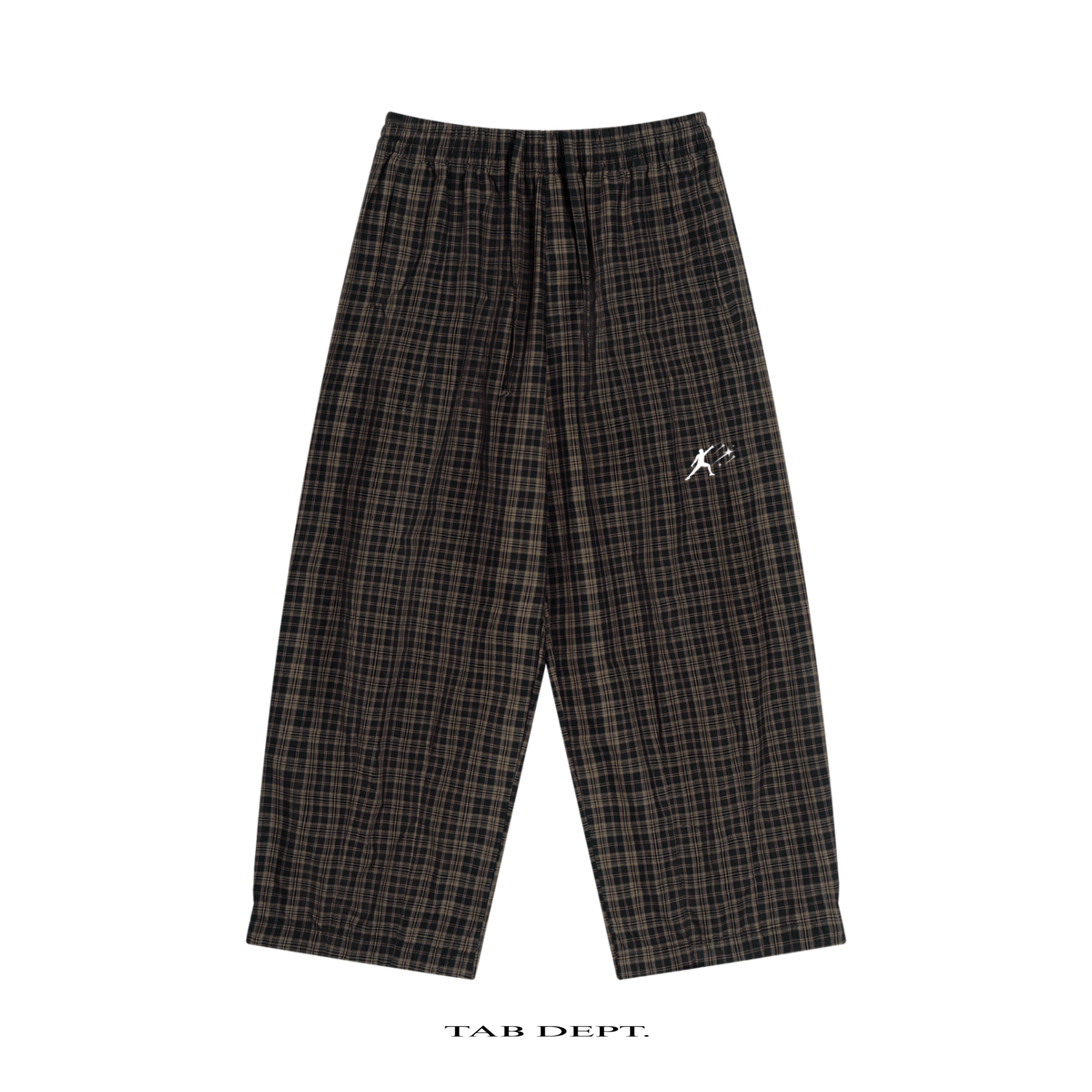 TAB DEPT. PLAID WIDE LEG PANTS