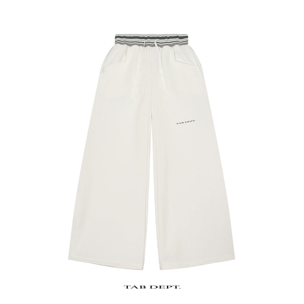 TAB DEPT. STRIPED WAIST WIDE LEG PANTS