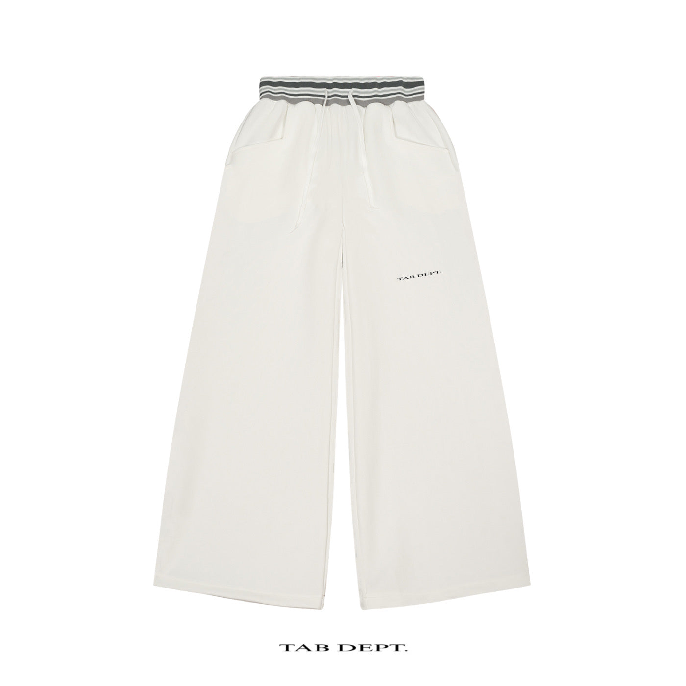 TAB DEPT. STRIPED WAIST WIDE LEG PANTS