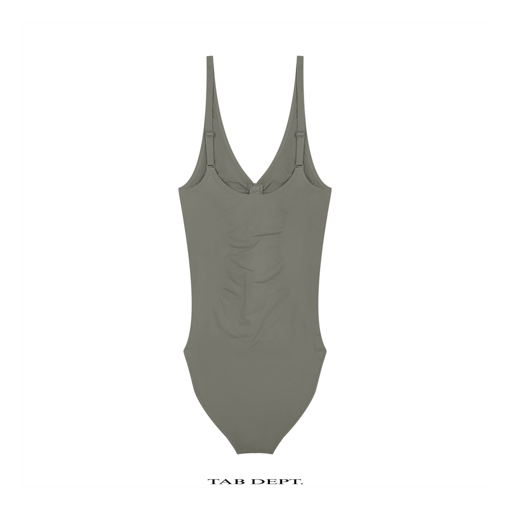 TAB DEPT. FULL-ZIP RUCHED BODYSUIT