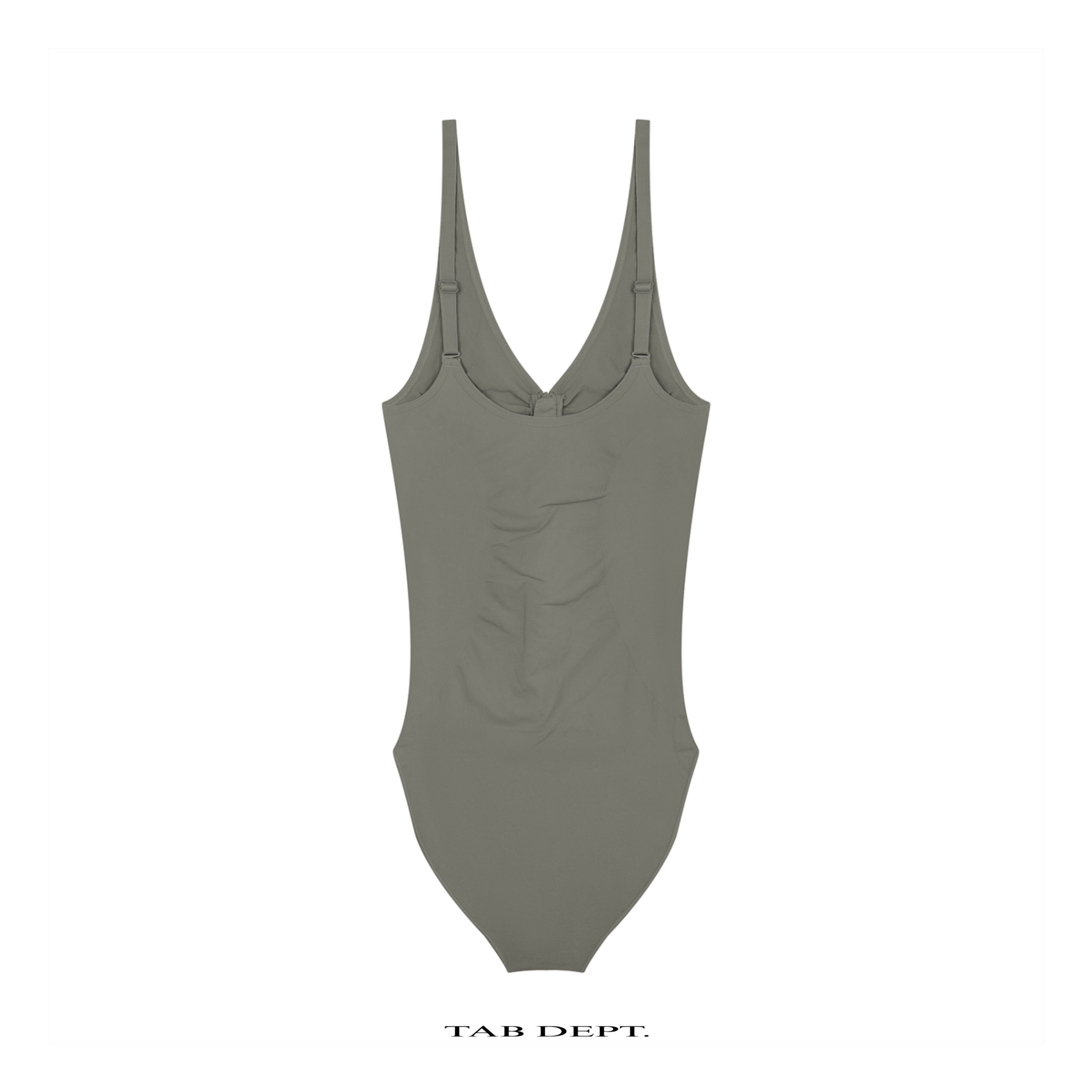 TAB DEPT. FULL-ZIP RUCHED BODYSUIT