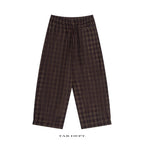 TAB DEPT. PLAID WIDE LEG PANTS