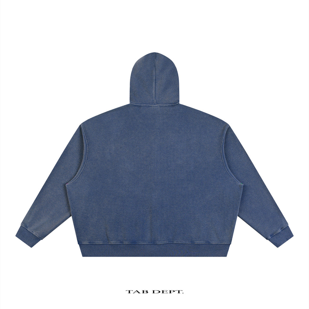 TAB DEPT. VINTAGE WAFFLE ZIP HOODIE