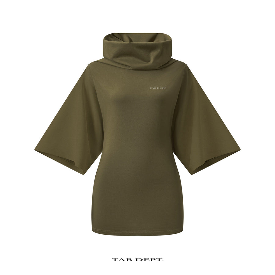 TAB DEPT. TURTLENECK BATWING DRESS