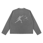 BE EN GARDE™ VINTAGE WAFFLE  RAW EDGE LONG SLEEVE