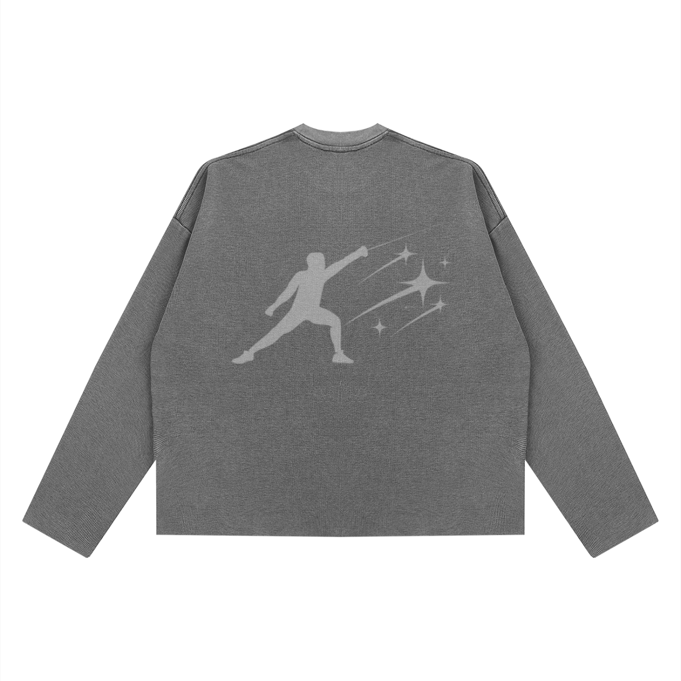 BE EN GARDE™ VINTAGE WAFFLE  RAW EDGE LONG SLEEVE