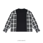 TAB DEPT. PLAID PANEL LONG SLEEVE TEE