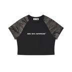 BE EN GARDE™ CAMO RAGLAN CROP TEE