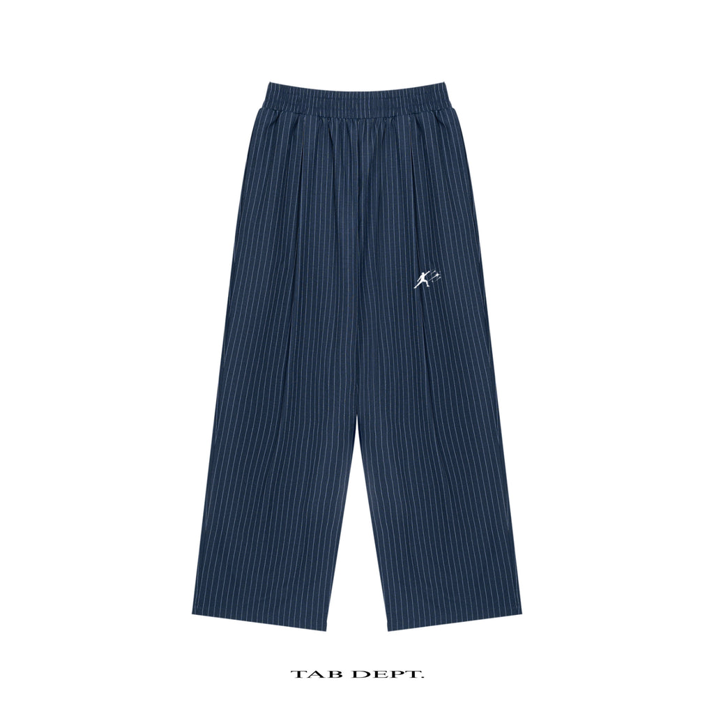 TAB DEPT. STRIPED PLEATED PANTS