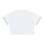 BE EN GARDE™ BOXY PLAID-LINED DOUBLE-FACE TEE