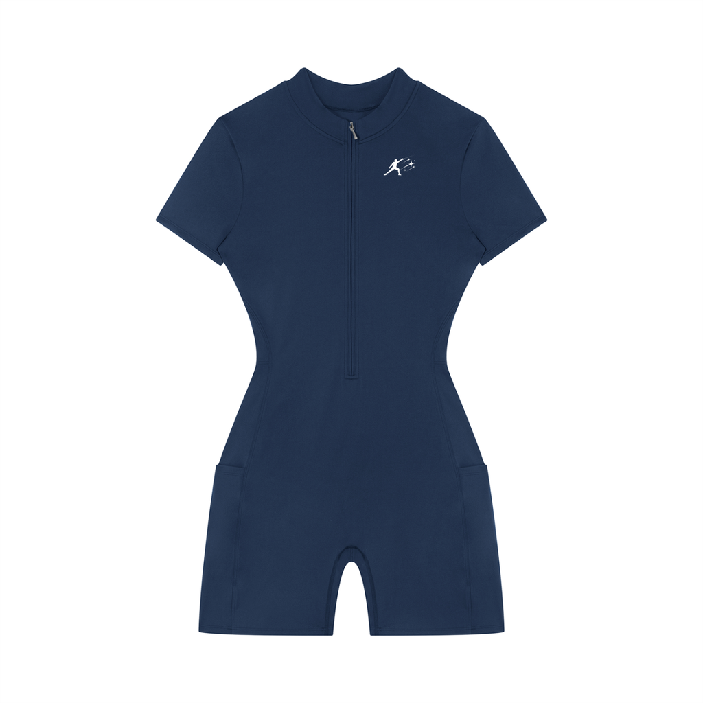 TAB DEPT™ QUARTER-ZIP SHORT SLEEVE ROMPER