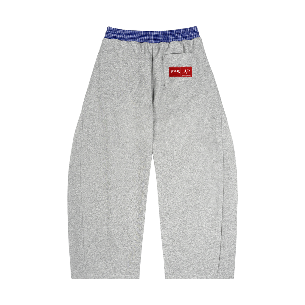 BE EN GARDE™ Plaid Waistband Barrel Sweats