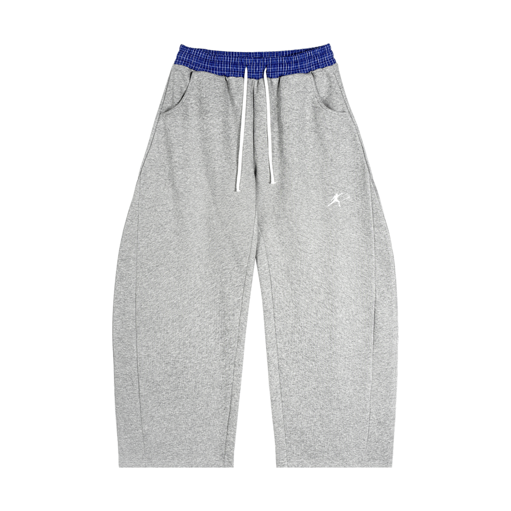 BE EN GARDE™ Plaid Waistband Barrel Sweats