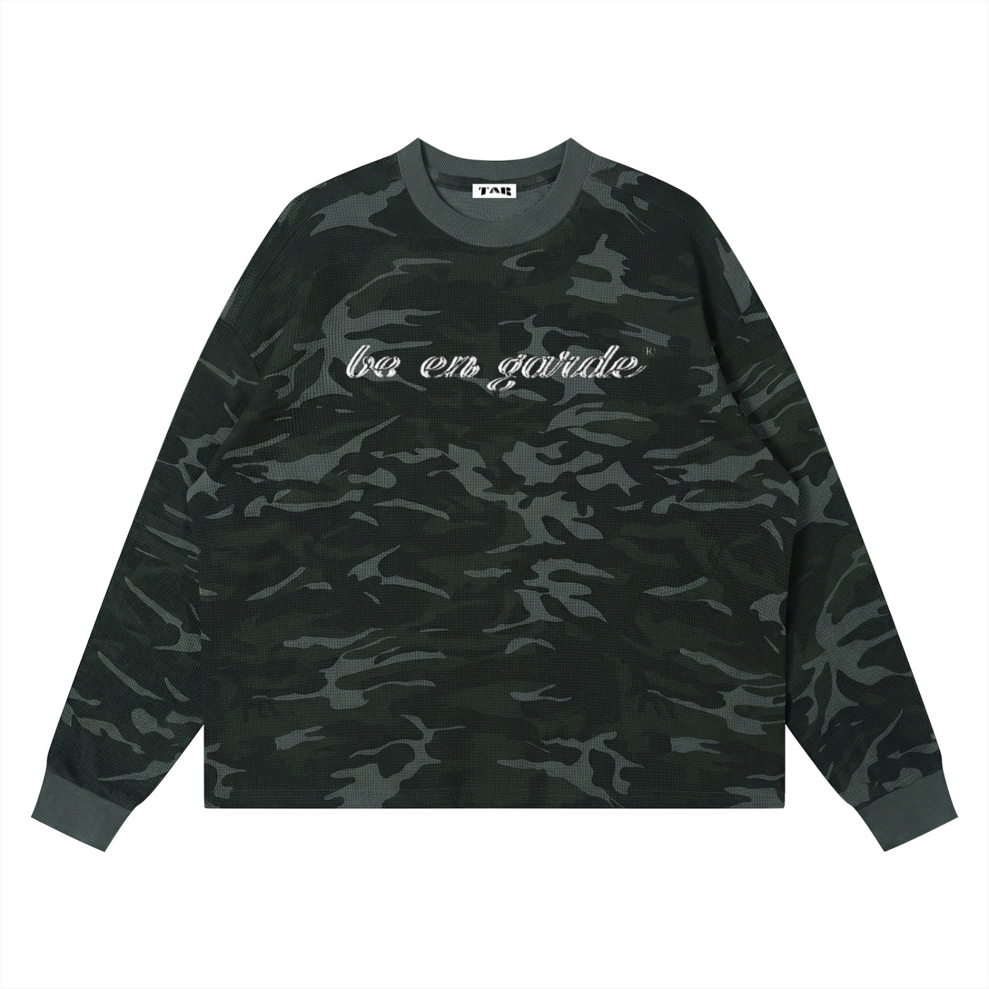BE EN GARDE™ WAFFLE BOXY LONG SLEEVE