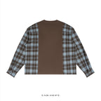 TAB DEPT. PLAID PANEL LONG SLEEVE TEE