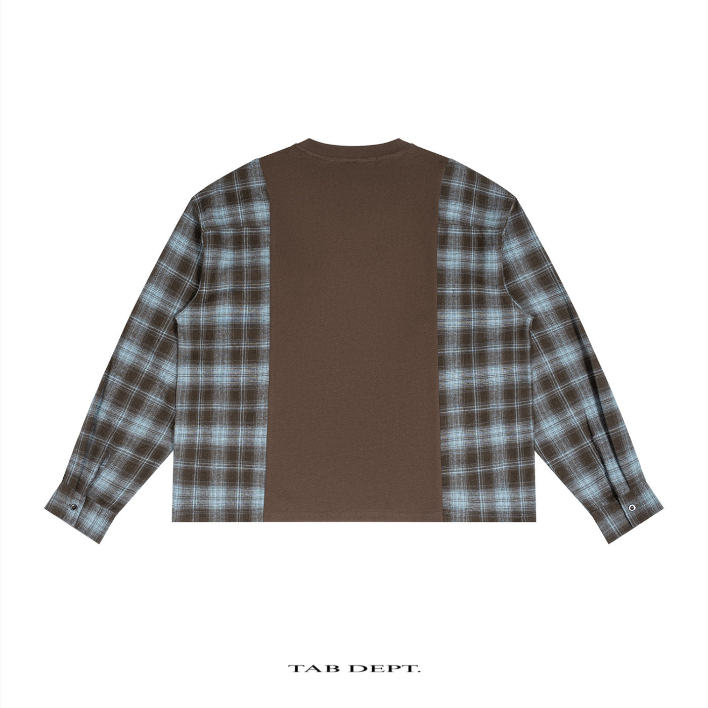 TAB DEPT. PLAID PANEL LONG SLEEVE TEE