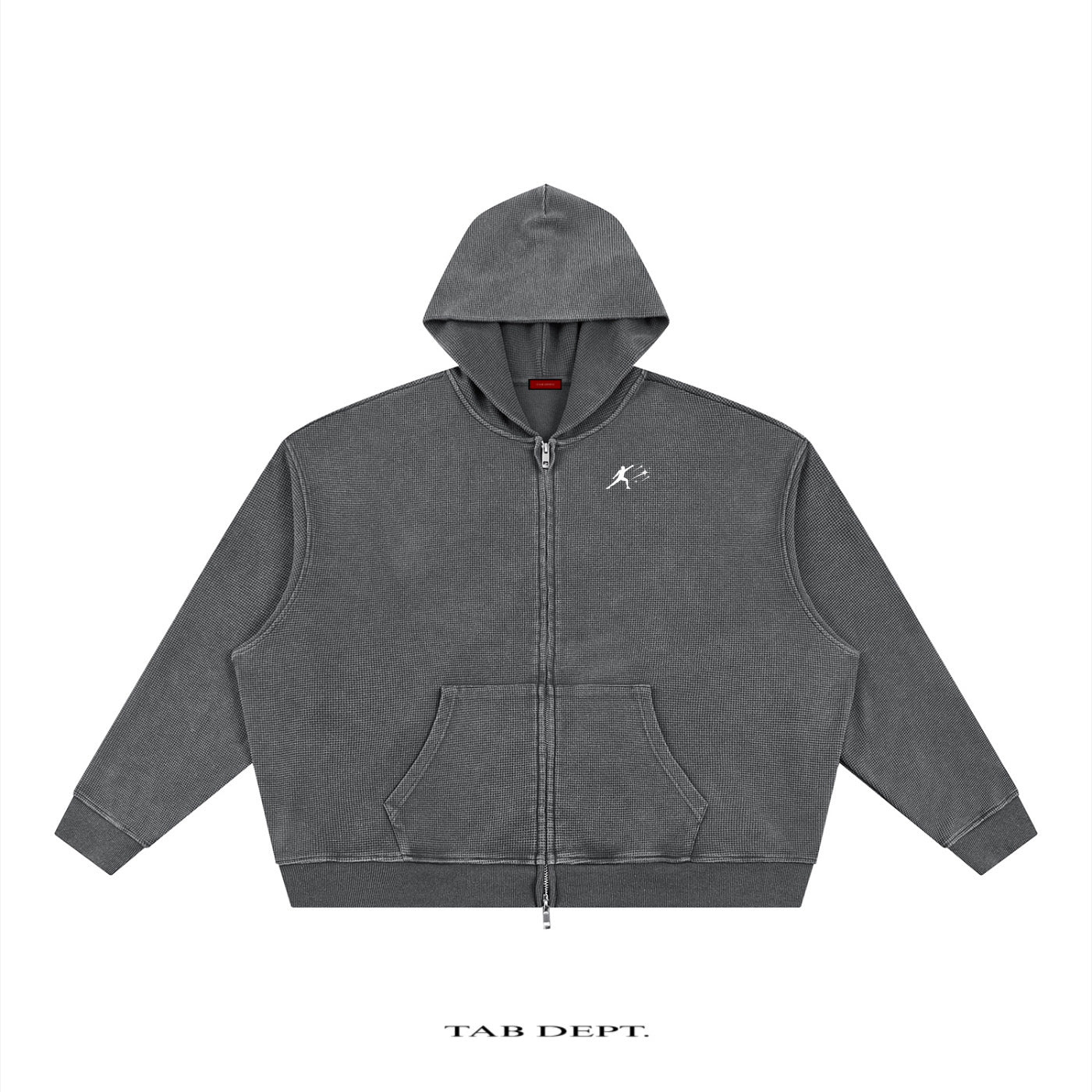TAB DEPT. VINTAGE WAFFLE ZIP HOODIE