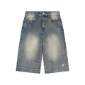 TAB DEPT™ VINTAGE WASH BAGGY DENIM SHORTS
