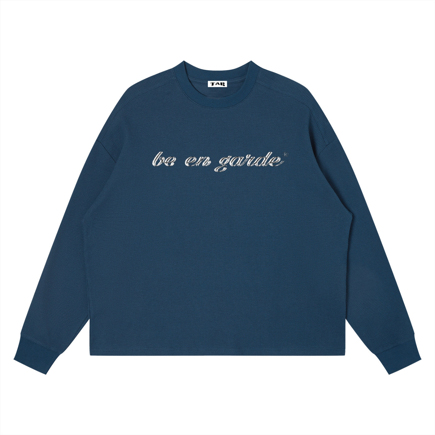 BE EN GARDE™ WAFFLE BOXY LONG SLEEVE