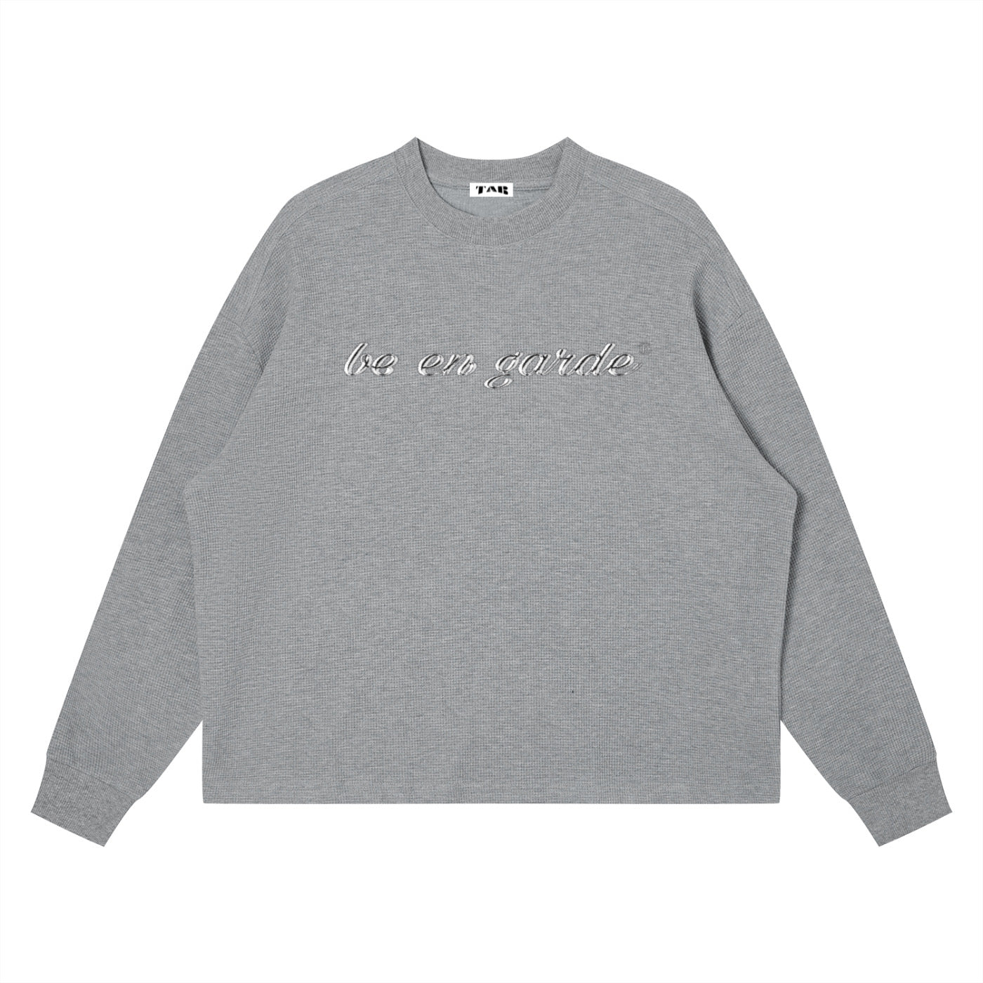 BE EN GARDE™ WAFFLE BOXY LONG SLEEVE