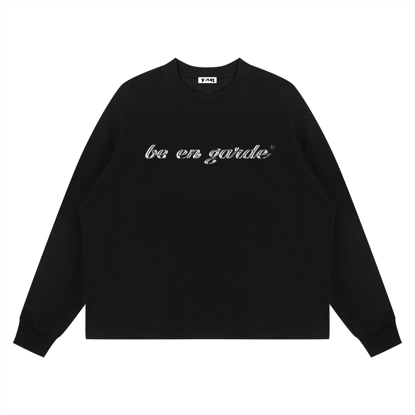 BE EN GARDE™ WAFFLE BOXY LONG SLEEVE