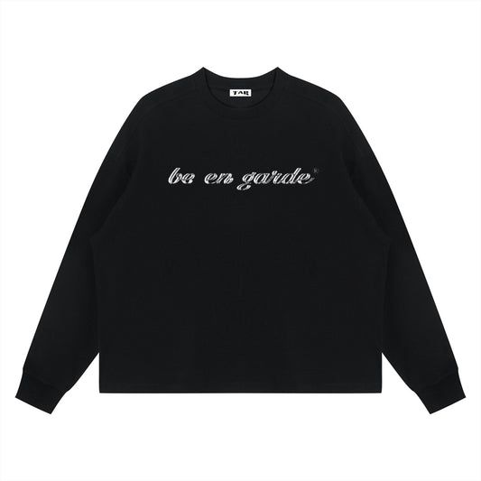 BE EN GARDE™ WAFFLE BOXY LONG SLEEVE TEE