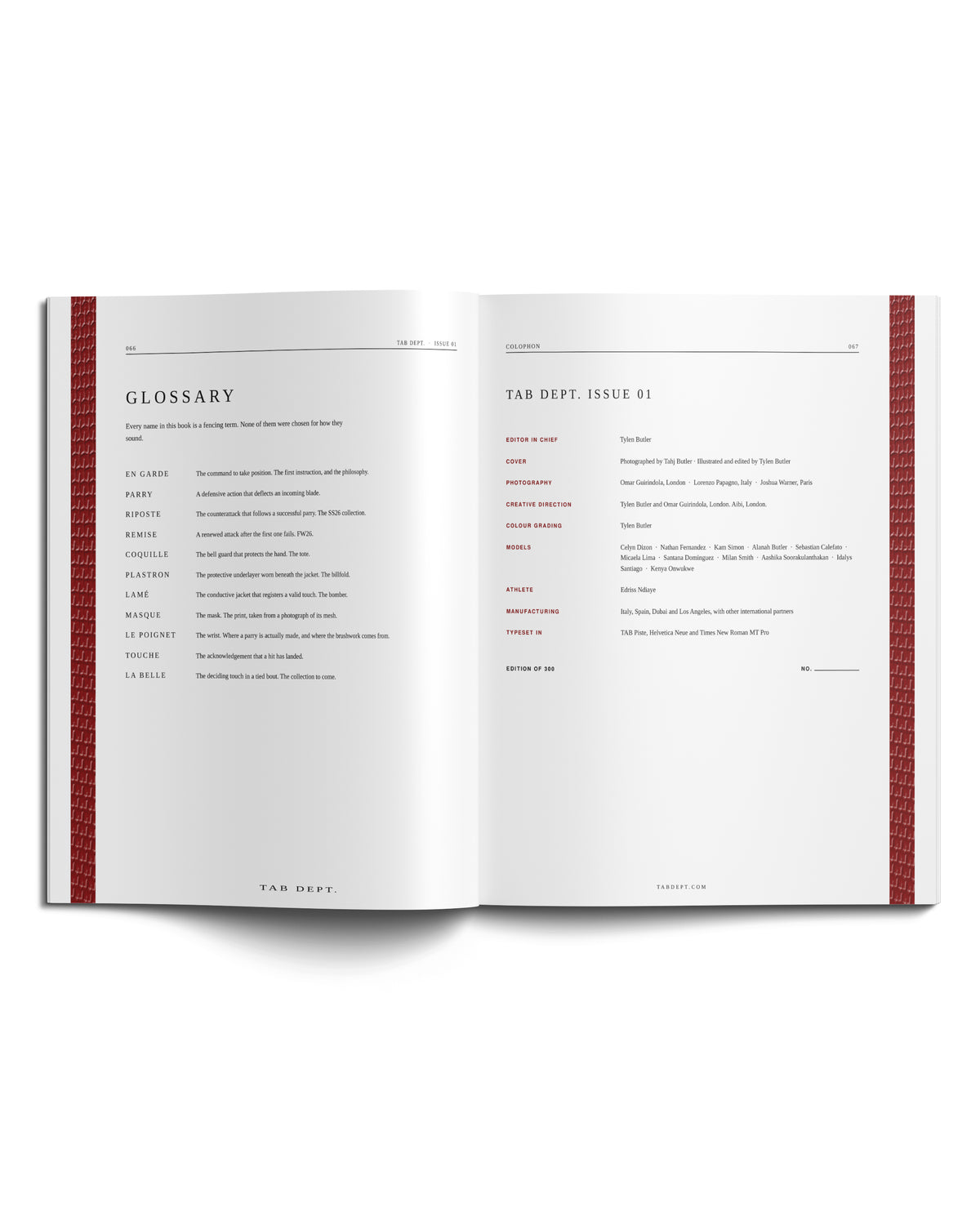 LIMITED TAB DEPT. MONOGRAPH