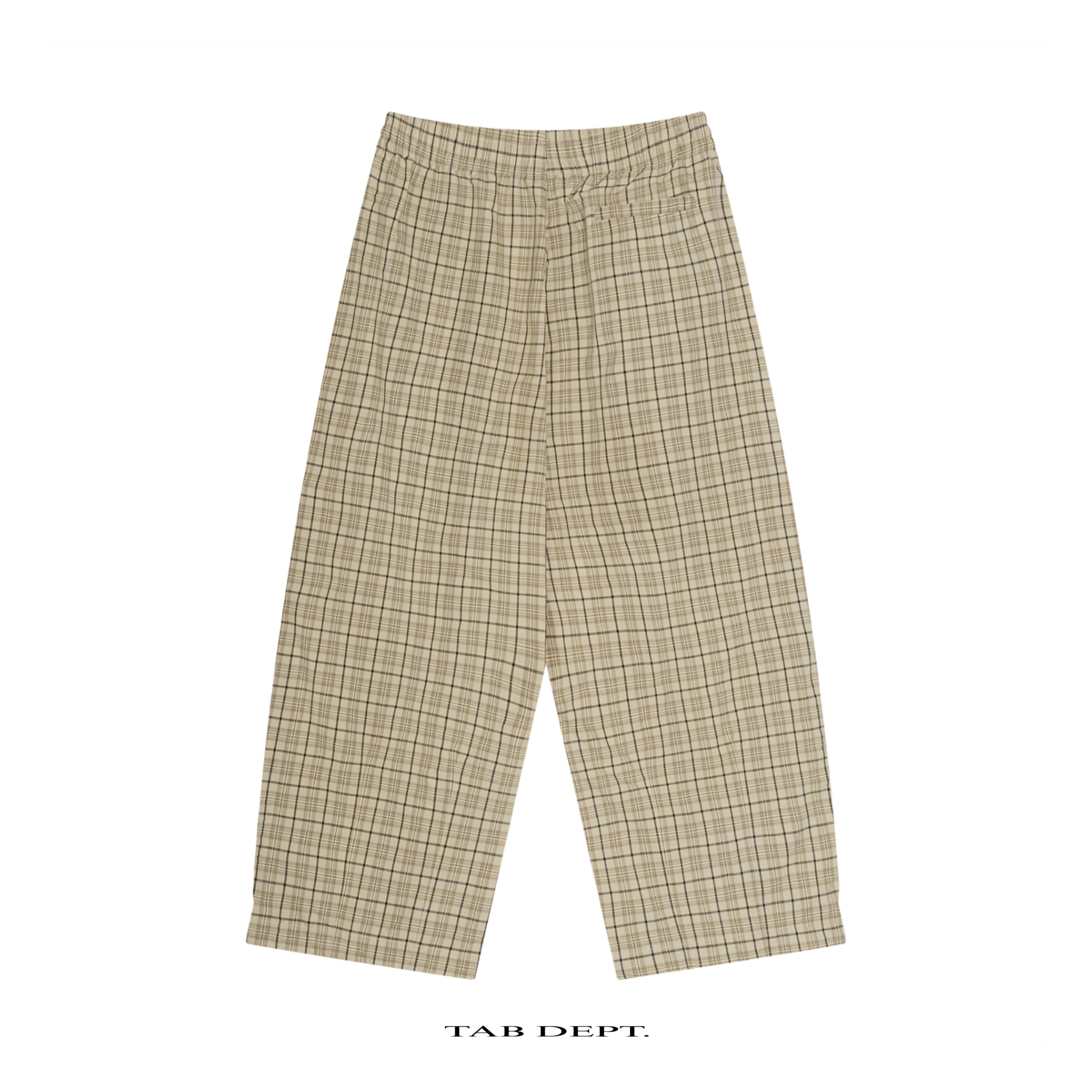 TAB DEPT. PLAID WIDE LEG PANTS