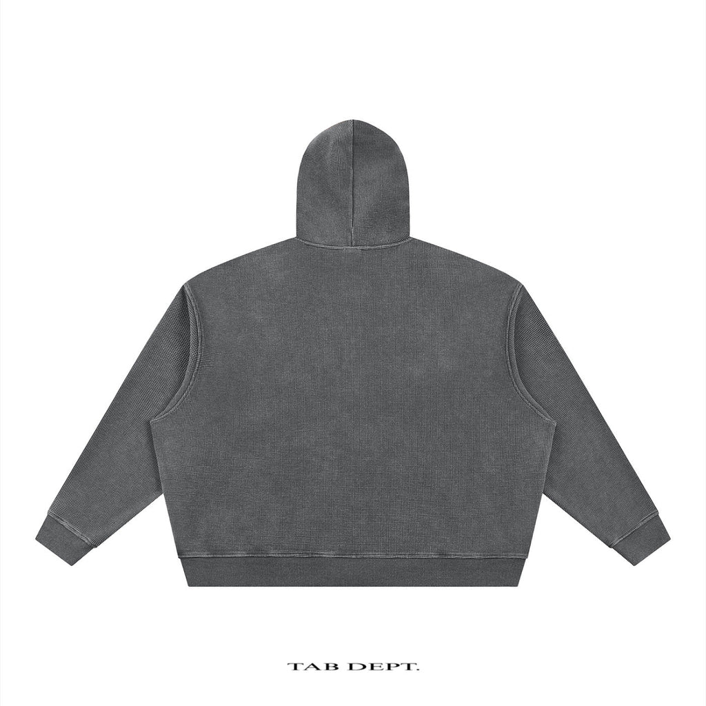 TAB DEPT. VINTAGE WAFFLE ZIP HOODIE